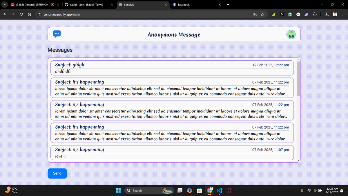 Anonymous Messenger